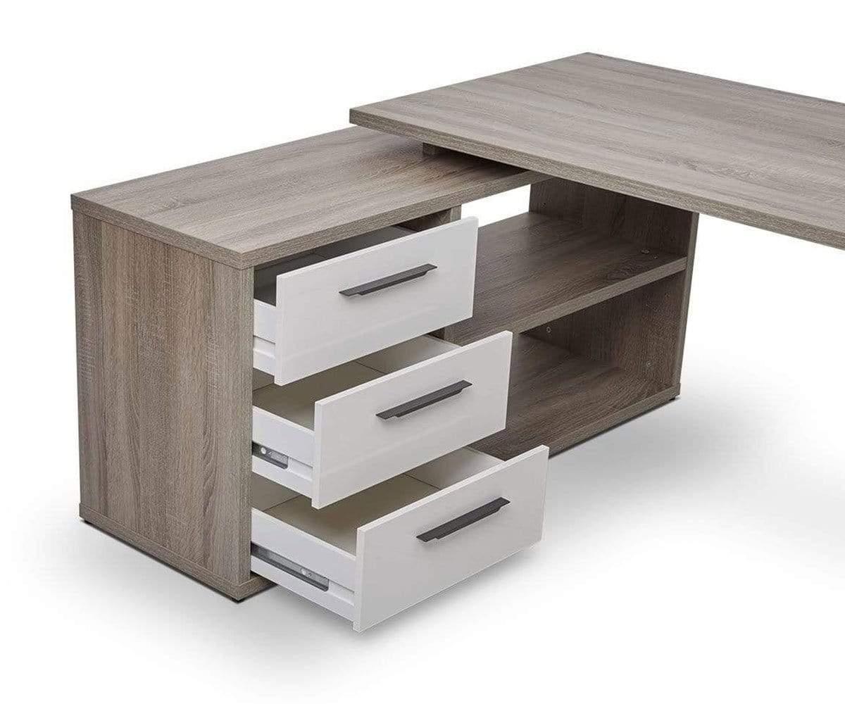 Gammel Desk with Reversible Storage Return