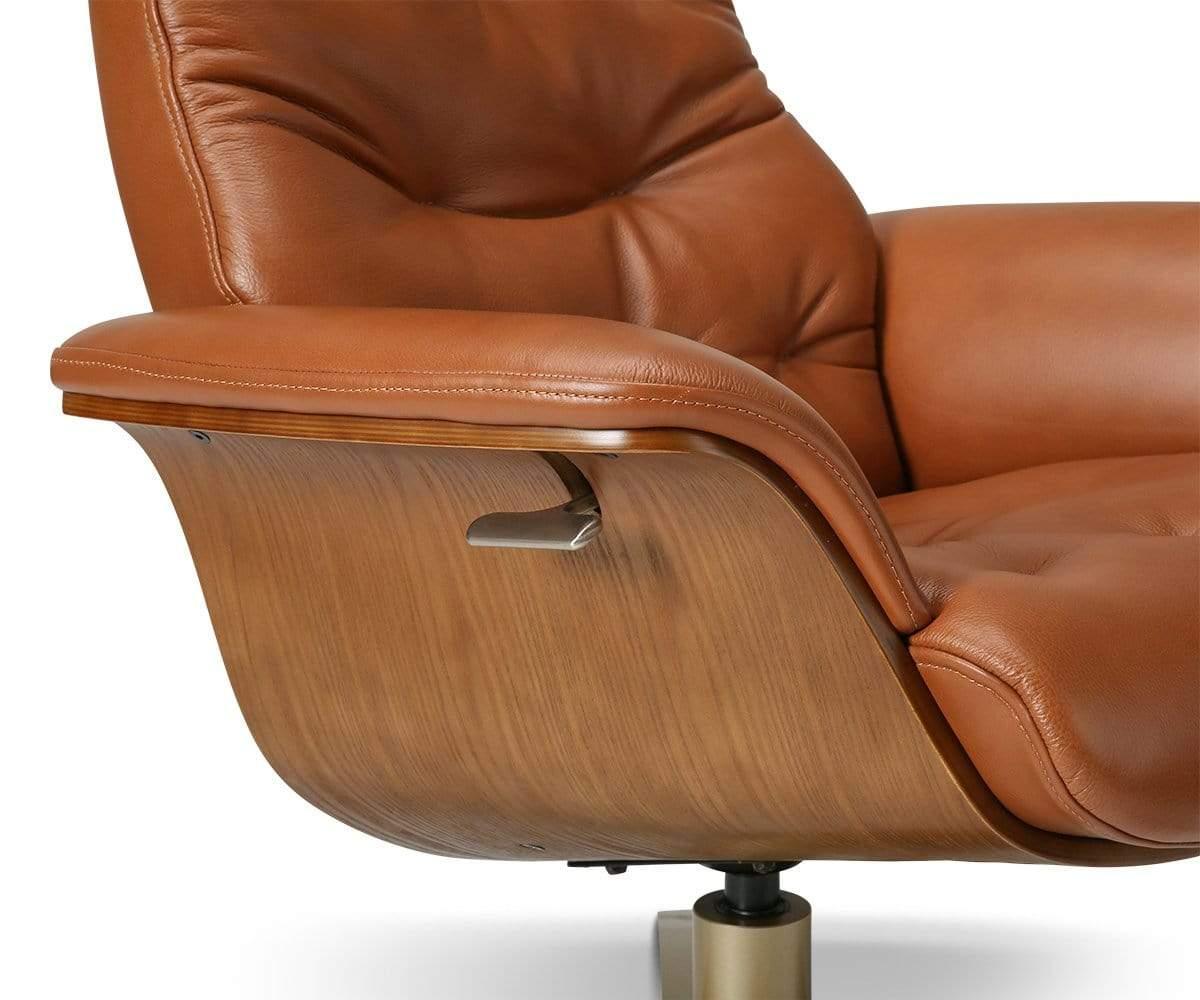 Anselmo Leather Recliner & Ottoman