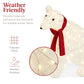 2-Piece Lighted Polar Bear Family Outdoor Decor Set w/ LED Lights