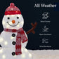 2D Lighted Snowman Family Set Outdoor Yard Decor w/ Twinkling LED Lights