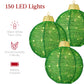 3-Piece Hanging Pop-Up Ornaments Outdoor Christmas Decor, LED Lights